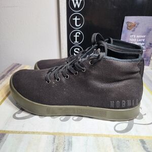 NoBull High Hi-Top Trainer Mens 8 Black Women 9.5 Lifting Workout Gym Shoes